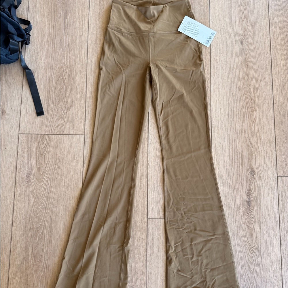lululemon athletica Flared High-Waist Pants in Camel Brown
